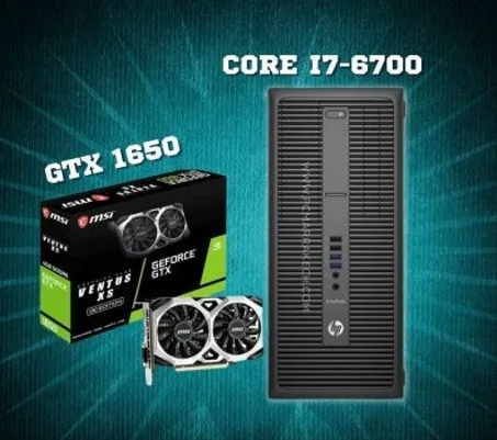 Hp Core i7-6700 Up To 4GHz 8 Go 256 SSD 500 HDD Gtx 1650