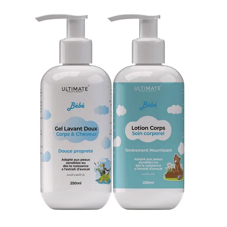Pack Bébé hygiene et routine de produits essentiels ultimate