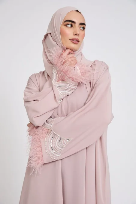 Blush pink Abaya