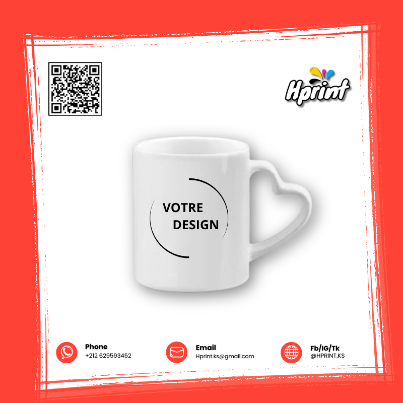 MUG BLANC ANSE COEUR