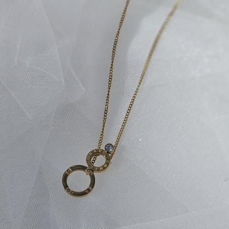Collier cercles en acier inoxydable
