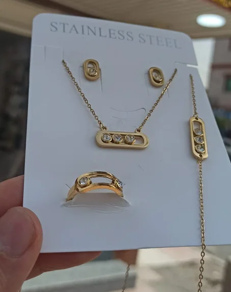 Parure messika en acier inoxydable