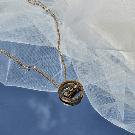 Collier chiffre romain en acier inoxydable