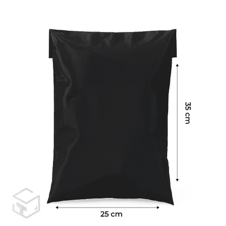 Mailing bag 100 unitès noir 25x35 cm+4cm