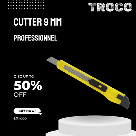 cutteur professionnel 9 mm
