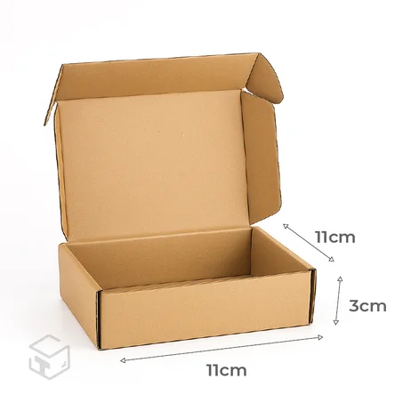Boite carton kraft   11x3x11 cm