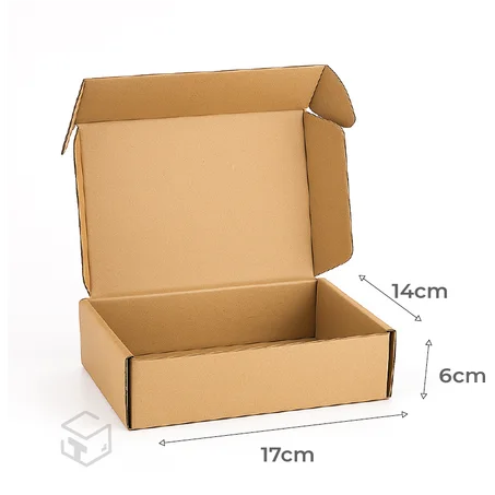 Boite carton kraft   17x6x14 cm