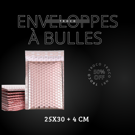 Enveloppes à bulles 25x30 + 4 cm