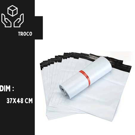 Mailing bag 100 unitès blanc 37X48 CM+4CM