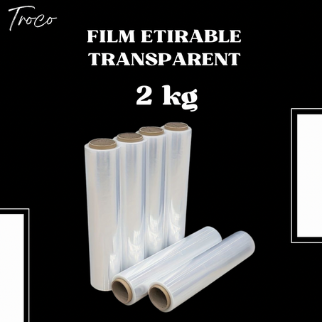 Film étirable Transparent –  2 KG