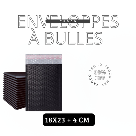 Enveloppes à bulles 18x23 + 4 cm