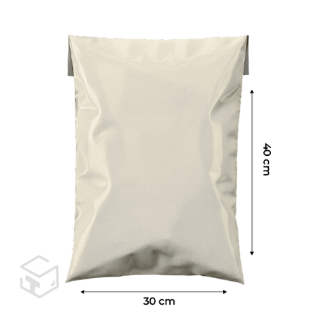 Mailing bag 100 unités blanc 30X40 + 4 cm