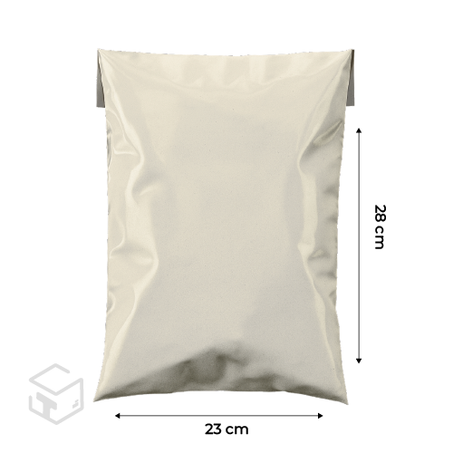 Mailing bag 100 unités blanc 23x28 + 4 cm