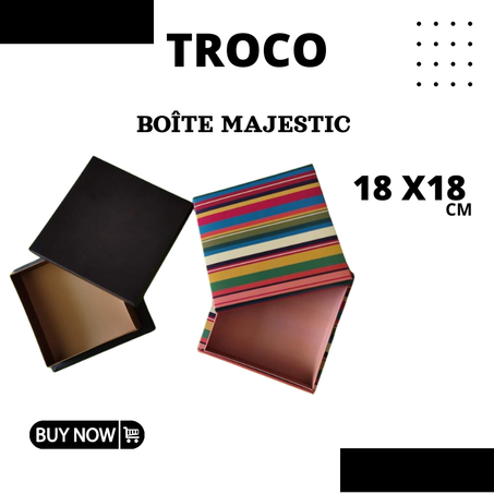 boite majestic 18x18 cm