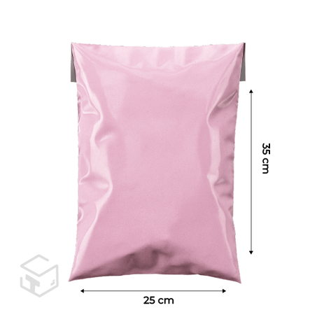 Mailing bag 100 unitès rose 25x35 cm+4cm