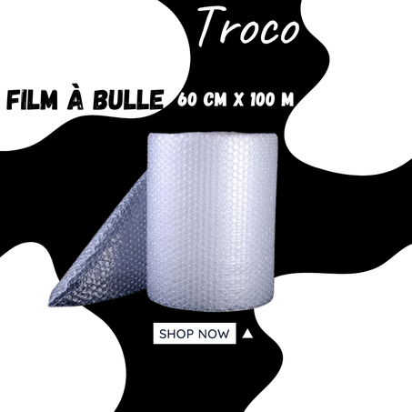 ROULEAU FILM BULLES 60 CM / 100 METRES
