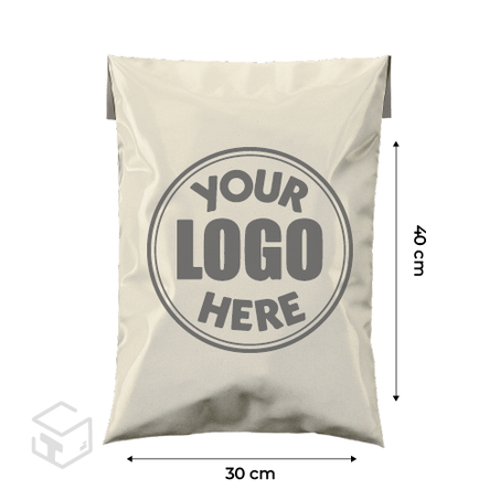 Mailing bag 100 unités blanc 30X40 + 4 cm