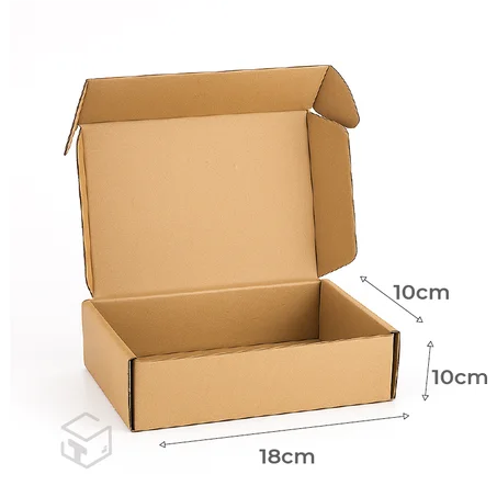 Boite carton kraft   18x10x10 cm