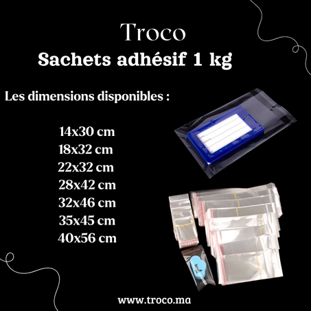 Sachets Adhésif en plastique