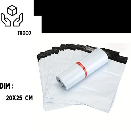 Mailing bag 100 unitès blanc 20X25  CM+4CM