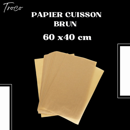 50 Papier Cuisson Brun – 60x40cm