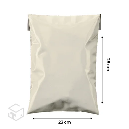 Mailing bag 100 unités blanc 23x28 + 4 cm