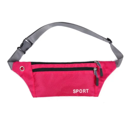 Sac de taille plat Rose