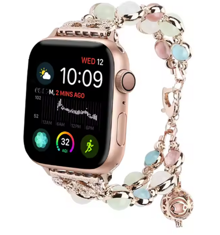 montre intelligente avec bracelet élastique, bijoux pour  femme