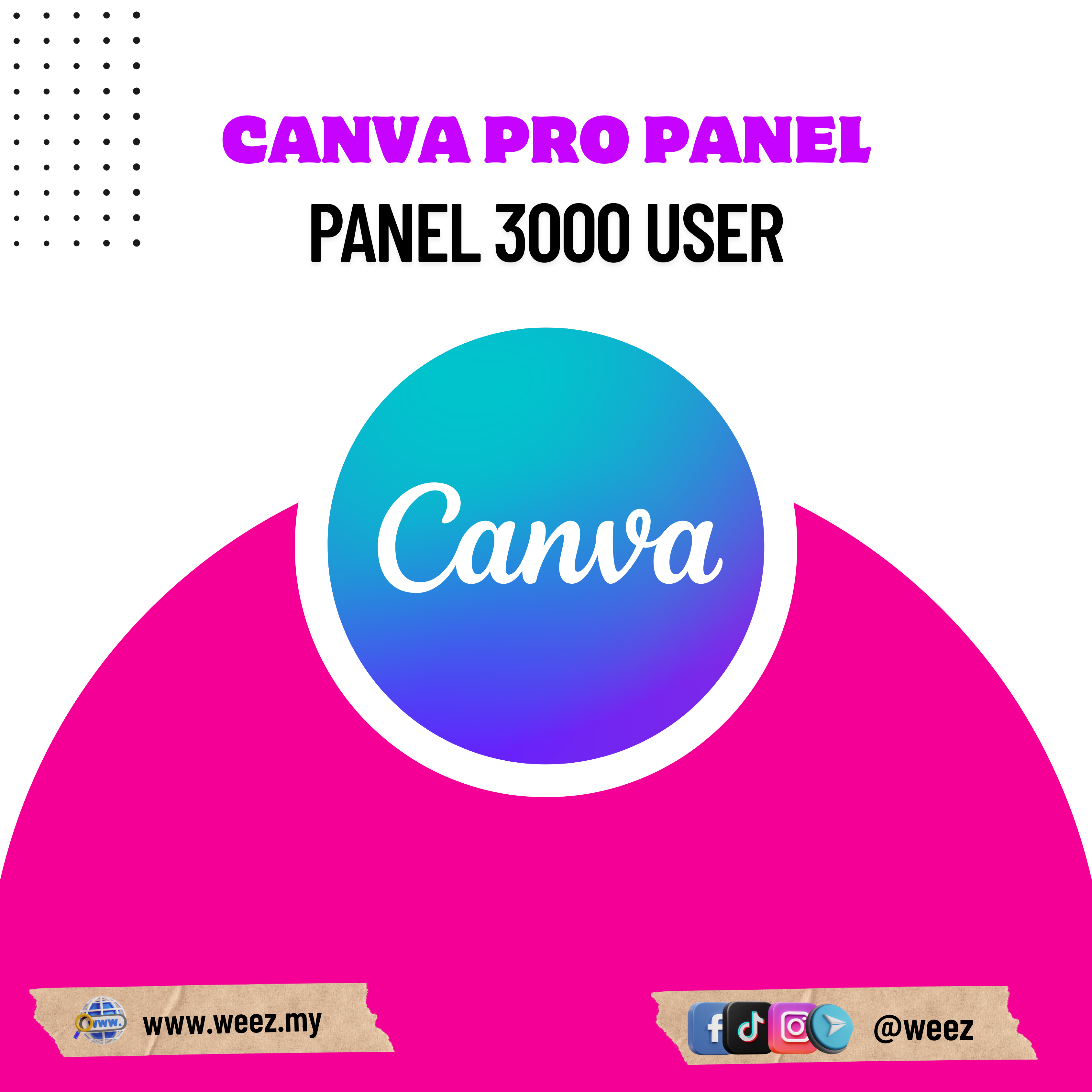 Canva Pro panel 3000 User