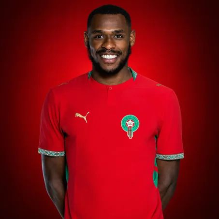 T-shirt rouge style maillot Maroc