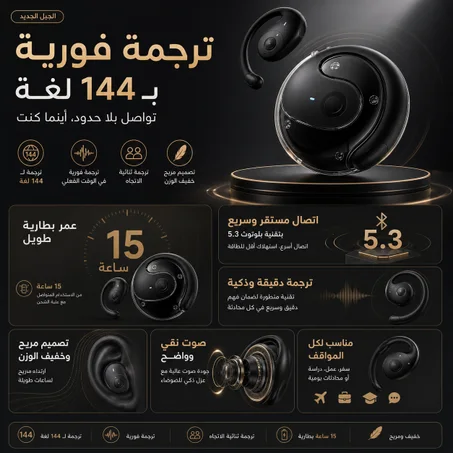 سماعات الترجمة الذكية