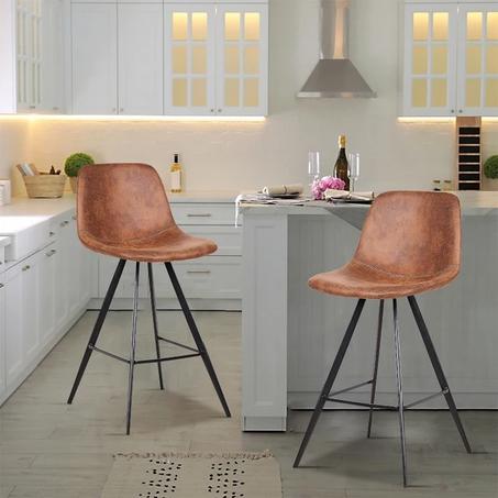 Home Bar Chair Upholstered Kitchen High Stool Bar Chairs