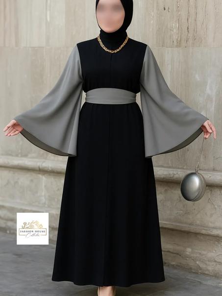 Abaya cloche avec ceinture