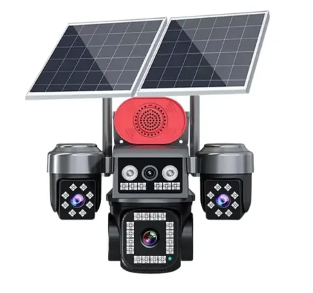 كاميرا مراقبة ذكية بالطاقة الشمسية 20MP بـ 4 عدسات