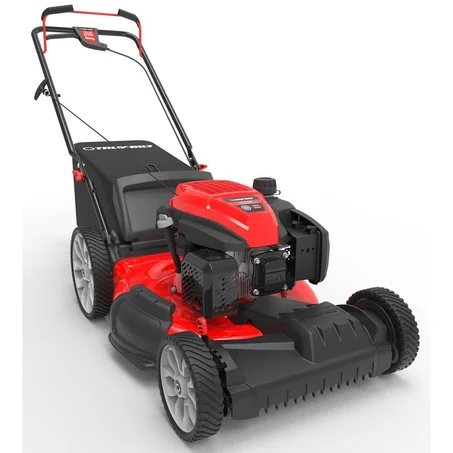 Restored Troy Bilt TB230C | 21in High-Wheel Self-Propelled Mower | Commercial 163cc Troy-Bilt Engine | 11″ Rear Wheels | 3-in-1 Deck | Variable Speed FWD (Refurbished)