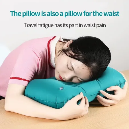 Press Inflatable Pillow Portable Outdoor Travel Pillow