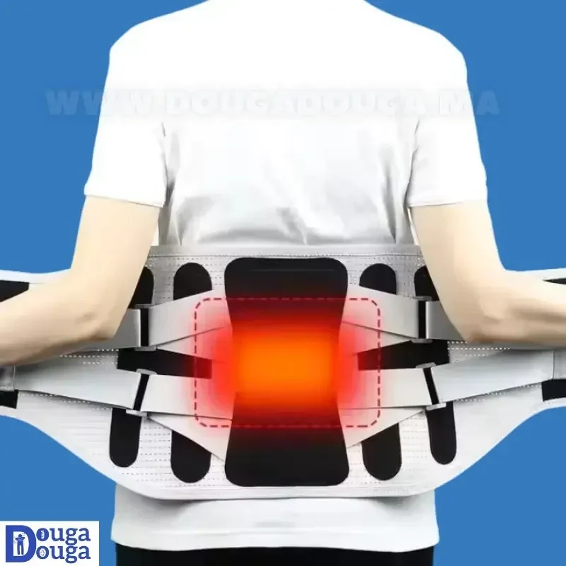 منتج جديد🎁 حزام قطني قابل للتنفس وغير قابل للانزلاق مع حزامين قابلين للتعديل - تخفيف عرق النسا، القرص الغضروفي وآلام الظهر 🎁