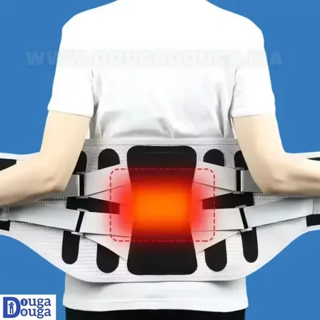 منتج جديد🎁 حزام قطني قابل للتنفس وغير قابل للانزلاق مع حزامين قابلين للتعديل - تخفيف عرق النسا، القرص الغضروفي وآلام الظهر 🎁