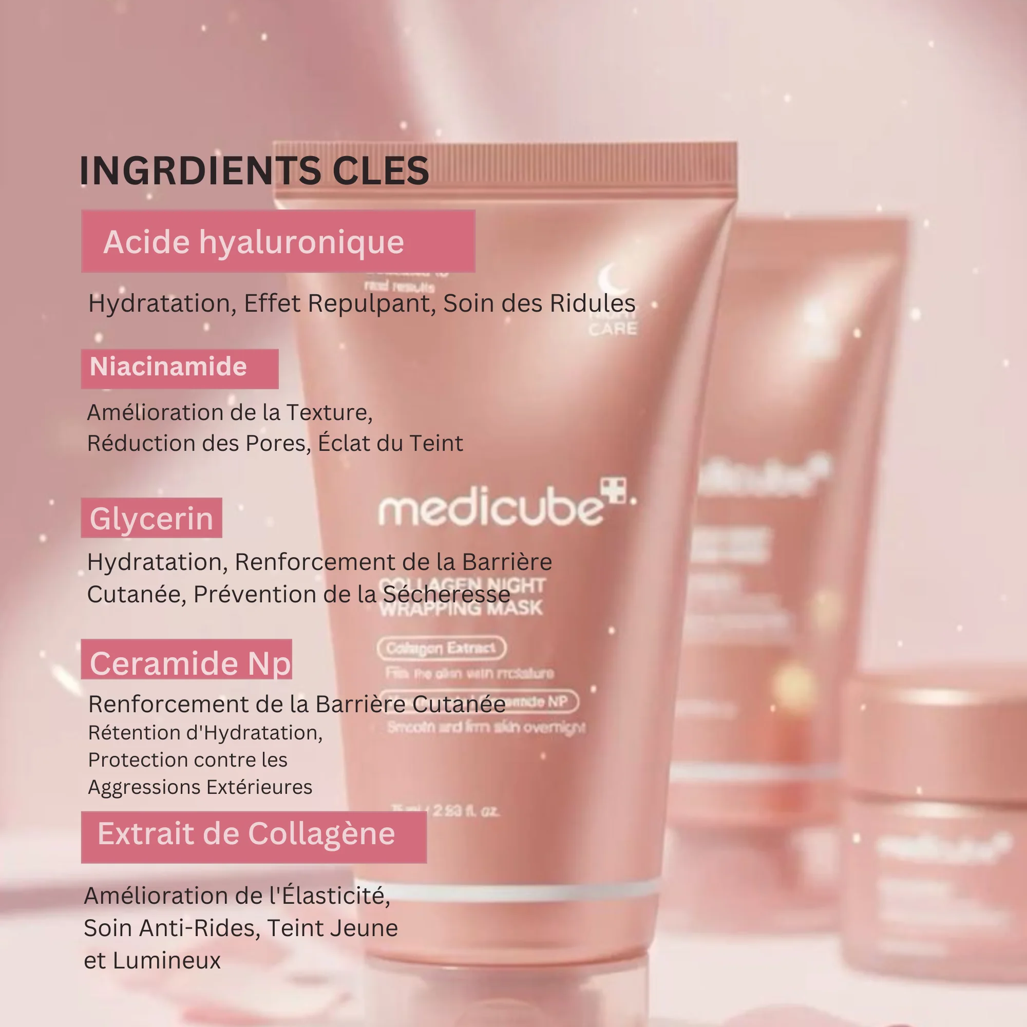 Masque au collagen – Réveillez-vous avec une peau ferme, lisse et éclatante