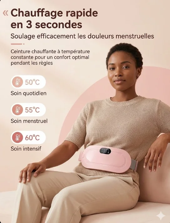 🩷 CEINTURE RELAXA – Soulager Douleurs Menstruelles Naturellement🌸