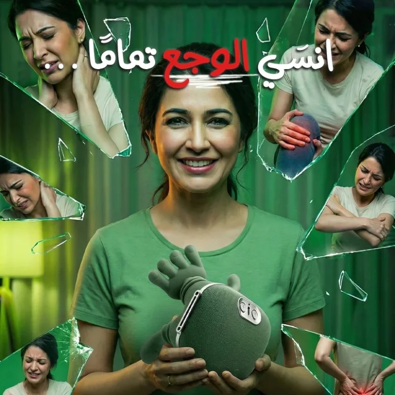جهاز تدليك الرقبة والكتفين بالحرارة + توصيل مجاني