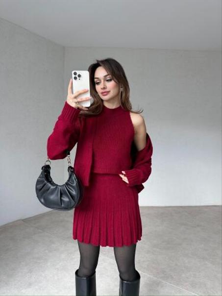 MALİNA  MALİNA Takım 7898 - Bordo