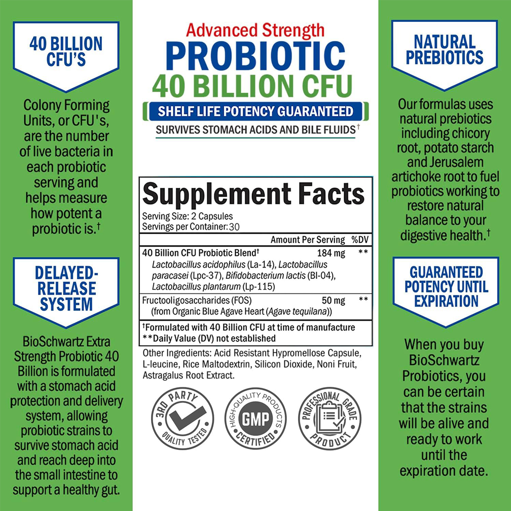 Probiotic with 40 Billion