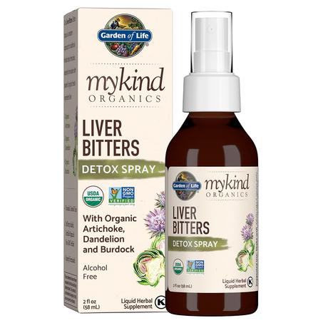 Organics Liver Bitters Detox Spray, Liver Detox Herbal Bitters