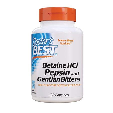 كبسولات Betaine HCI and Gentian Bitters