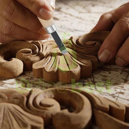 jeu de 12 ciseaux à bois professionnels, outils de sculpture sur bois en acier