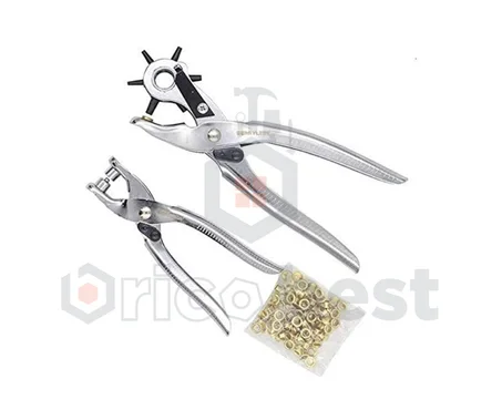 Pinces pour cuir, œillets et bouton-pression