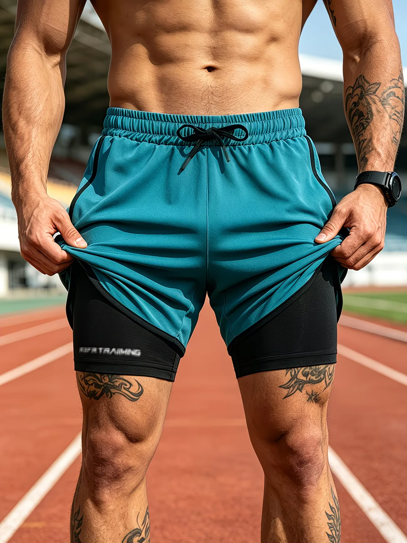 Short de sport Blue KEEPTRAINING