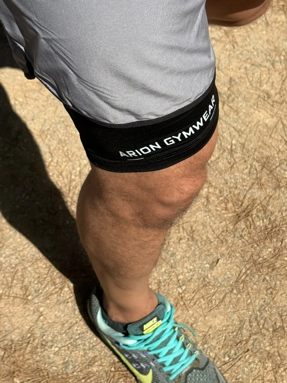 Short de sport Arion Gym Gris