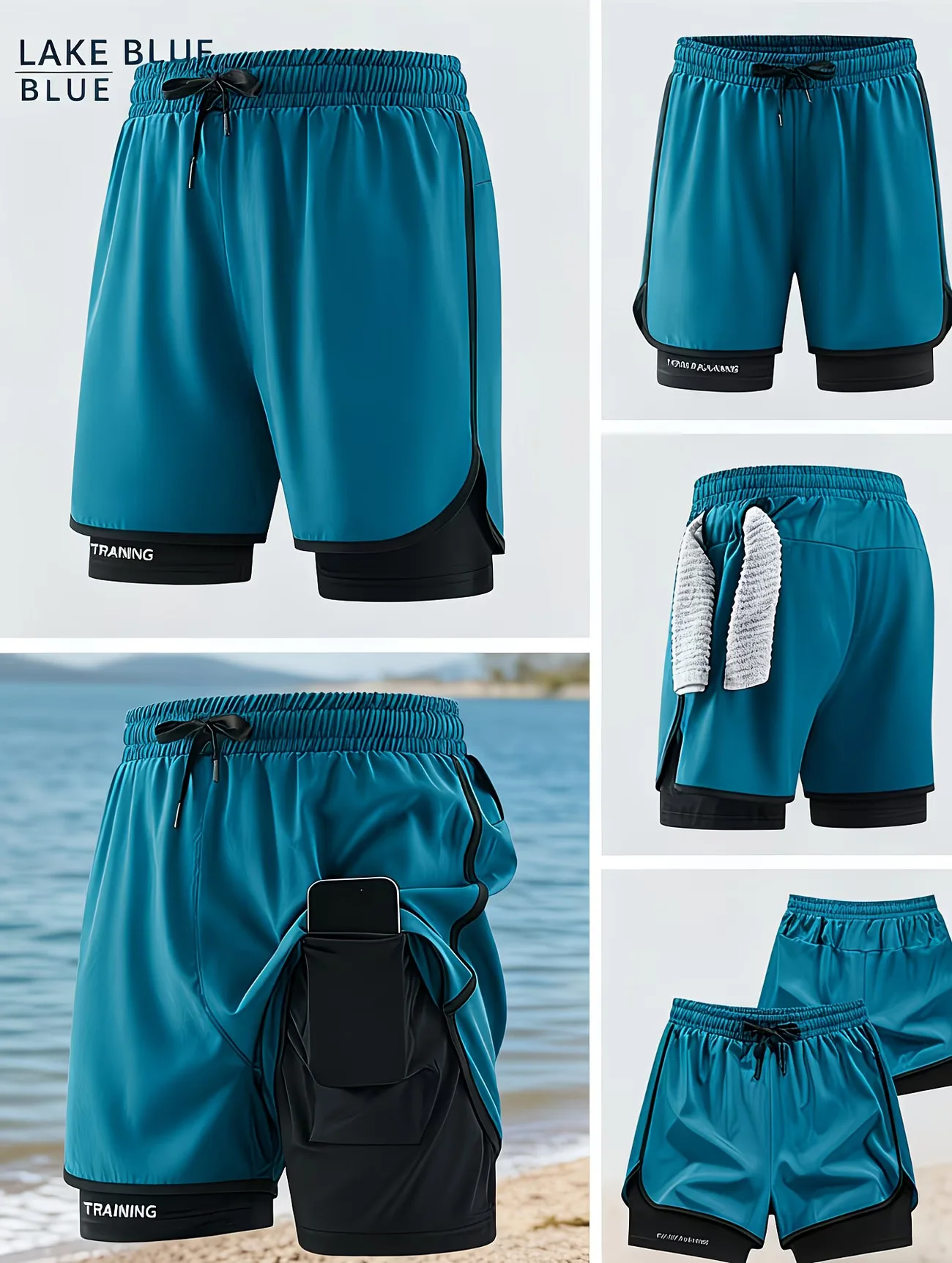 Short de sport Blue KEEPTRAINING